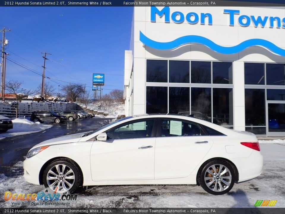 2012 Hyundai Sonata Limited 2.0T Shimmering White / Black Photo #2