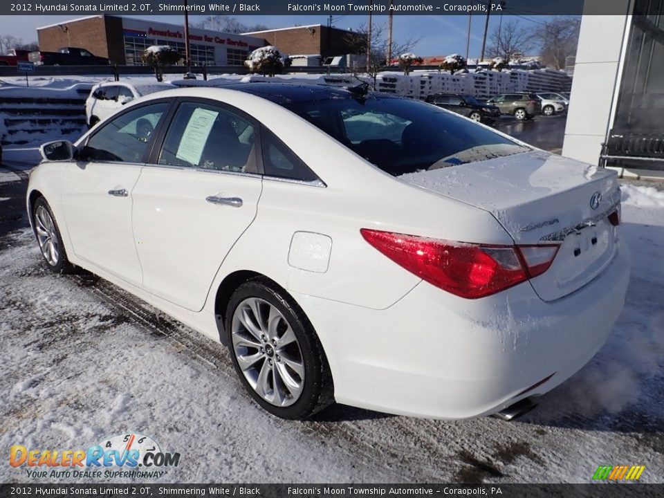 2012 Hyundai Sonata Limited 2.0T Shimmering White / Black Photo #3