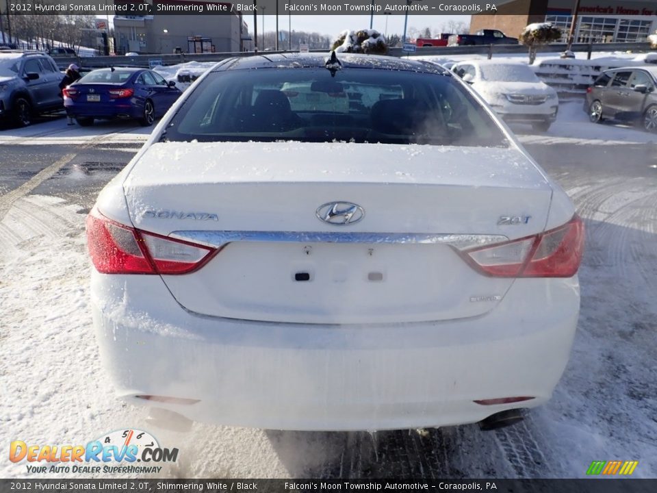 2012 Hyundai Sonata Limited 2.0T Shimmering White / Black Photo #4