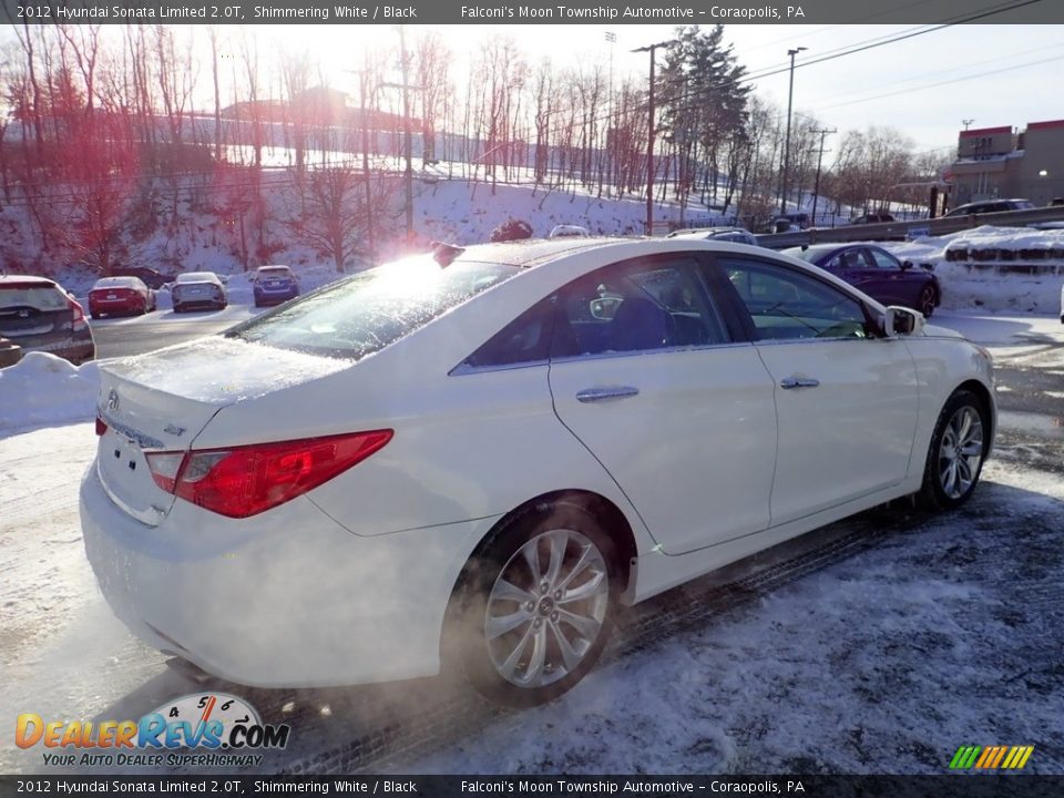 2012 Hyundai Sonata Limited 2.0T Shimmering White / Black Photo #5