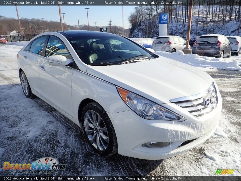 2012 Hyundai Sonata Limited 2.0T Shimmering White / Black Photo #7