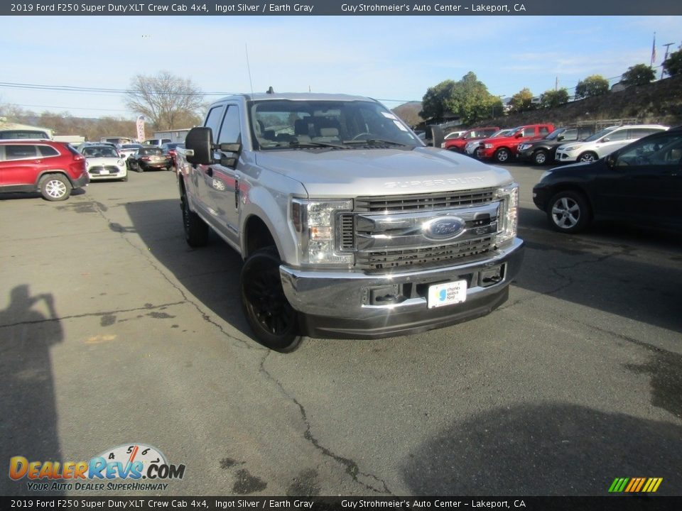 2019 Ford F250 Super Duty XLT Crew Cab 4x4 Ingot Silver / Earth Gray Photo #1