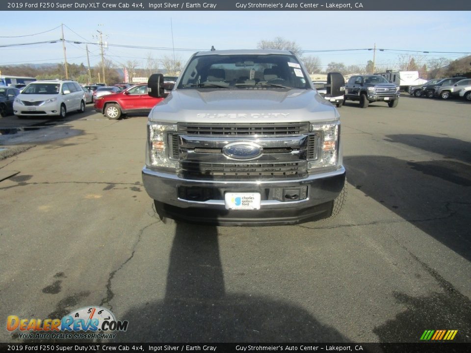 2019 Ford F250 Super Duty XLT Crew Cab 4x4 Ingot Silver / Earth Gray Photo #2