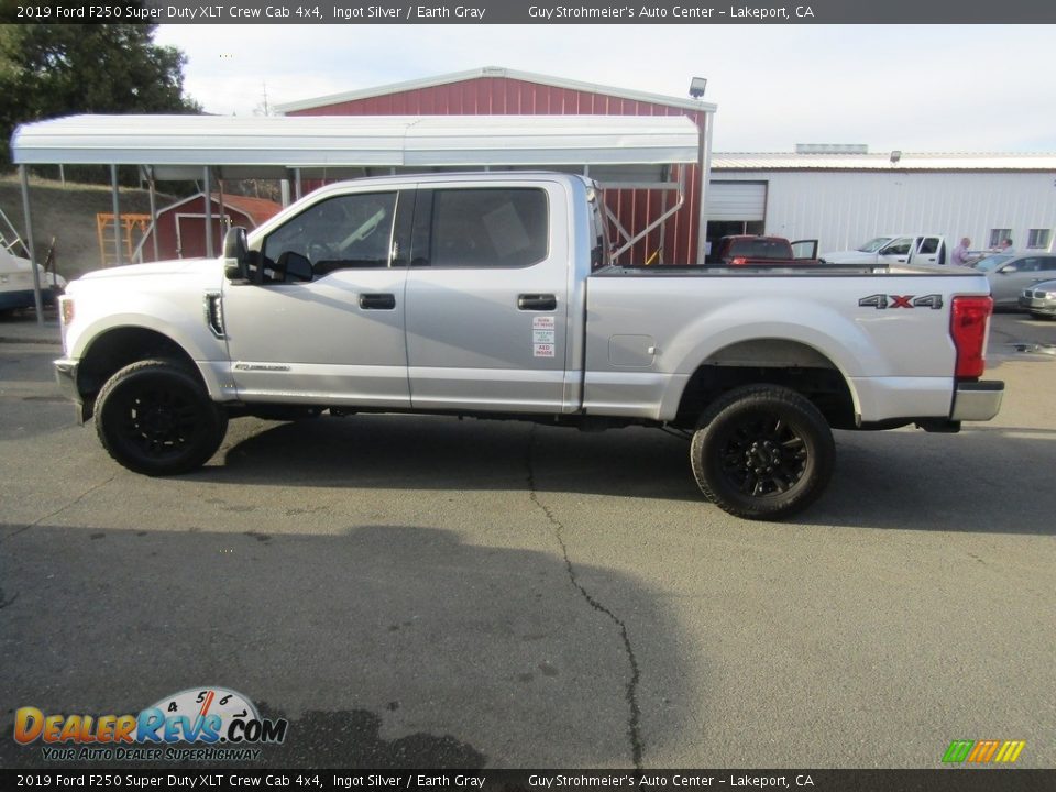 2019 Ford F250 Super Duty XLT Crew Cab 4x4 Ingot Silver / Earth Gray Photo #6