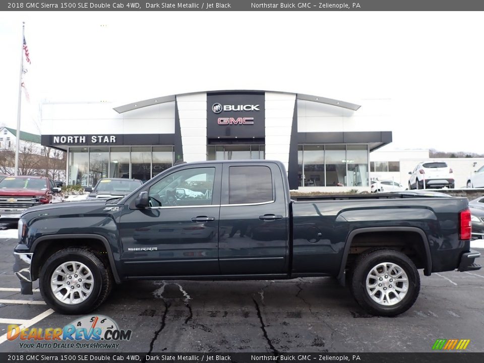 2018 GMC Sierra 1500 SLE Double Cab 4WD Dark Slate Metallic / Jet Black Photo #1