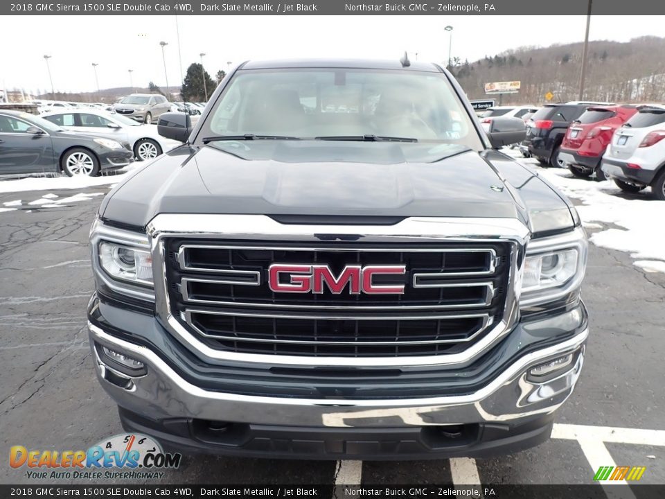 2018 GMC Sierra 1500 SLE Double Cab 4WD Dark Slate Metallic / Jet Black Photo #3