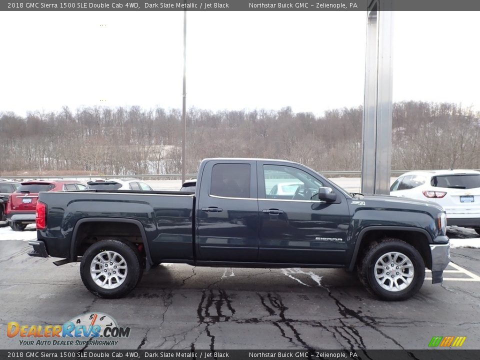 2018 GMC Sierra 1500 SLE Double Cab 4WD Dark Slate Metallic / Jet Black Photo #5