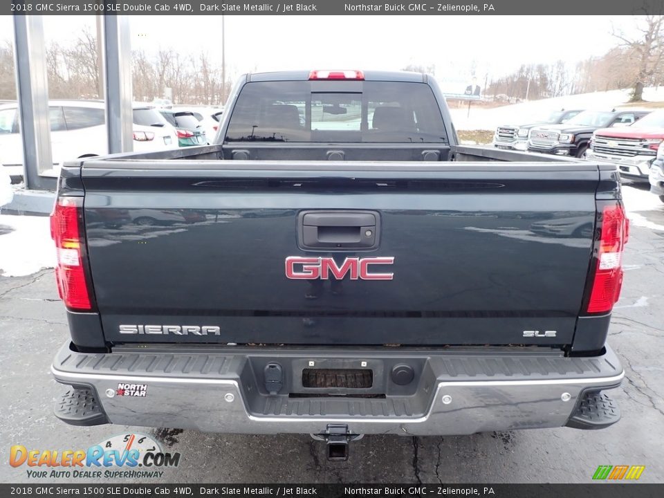 2018 GMC Sierra 1500 SLE Double Cab 4WD Dark Slate Metallic / Jet Black Photo #10