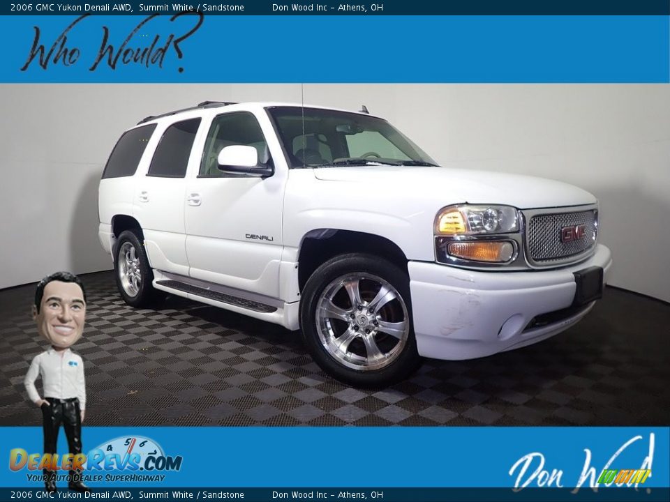 2006 GMC Yukon Denali AWD Summit White / Sandstone Photo #1