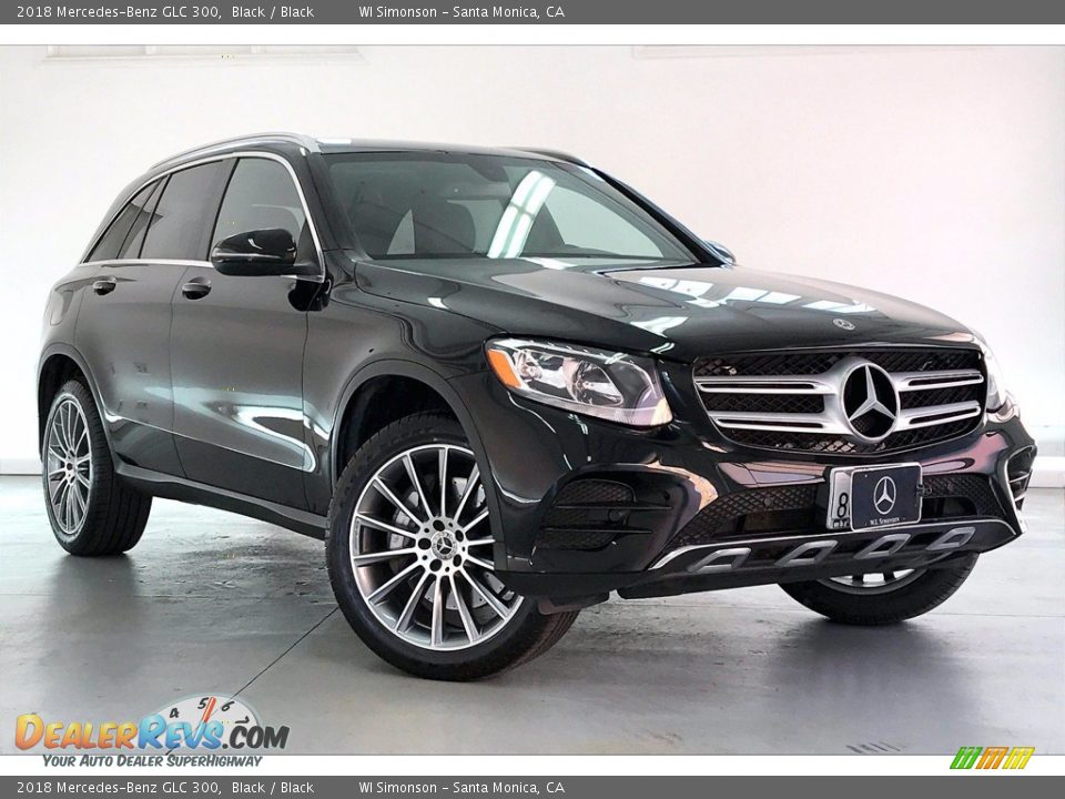 2018 Mercedes-Benz GLC 300 Black / Black Photo #34