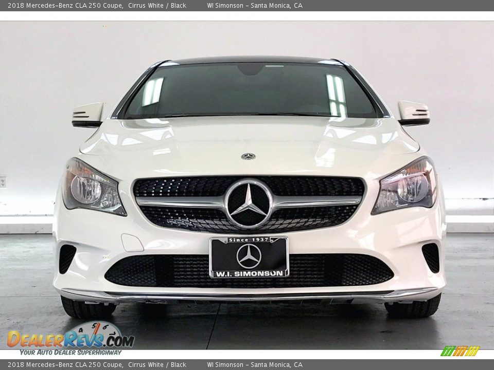 2018 Mercedes-Benz CLA 250 Coupe Cirrus White / Black Photo #2