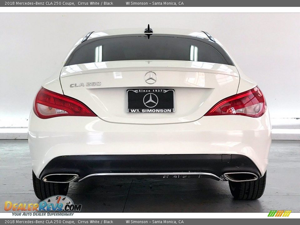 2018 Mercedes-Benz CLA 250 Coupe Cirrus White / Black Photo #3