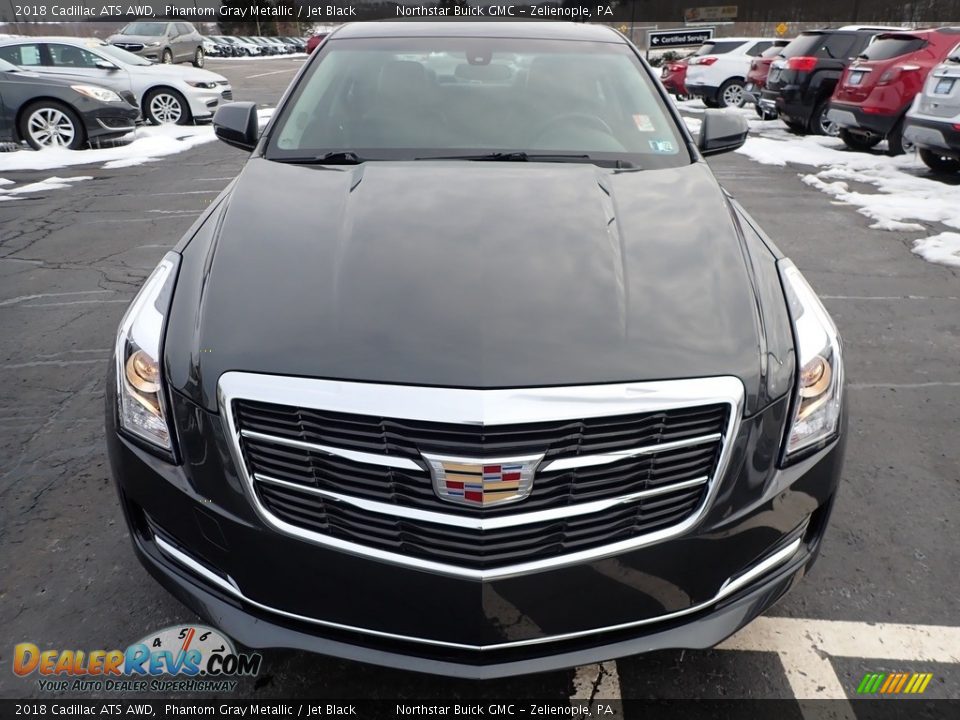 2018 Cadillac ATS AWD Phantom Gray Metallic / Jet Black Photo #3