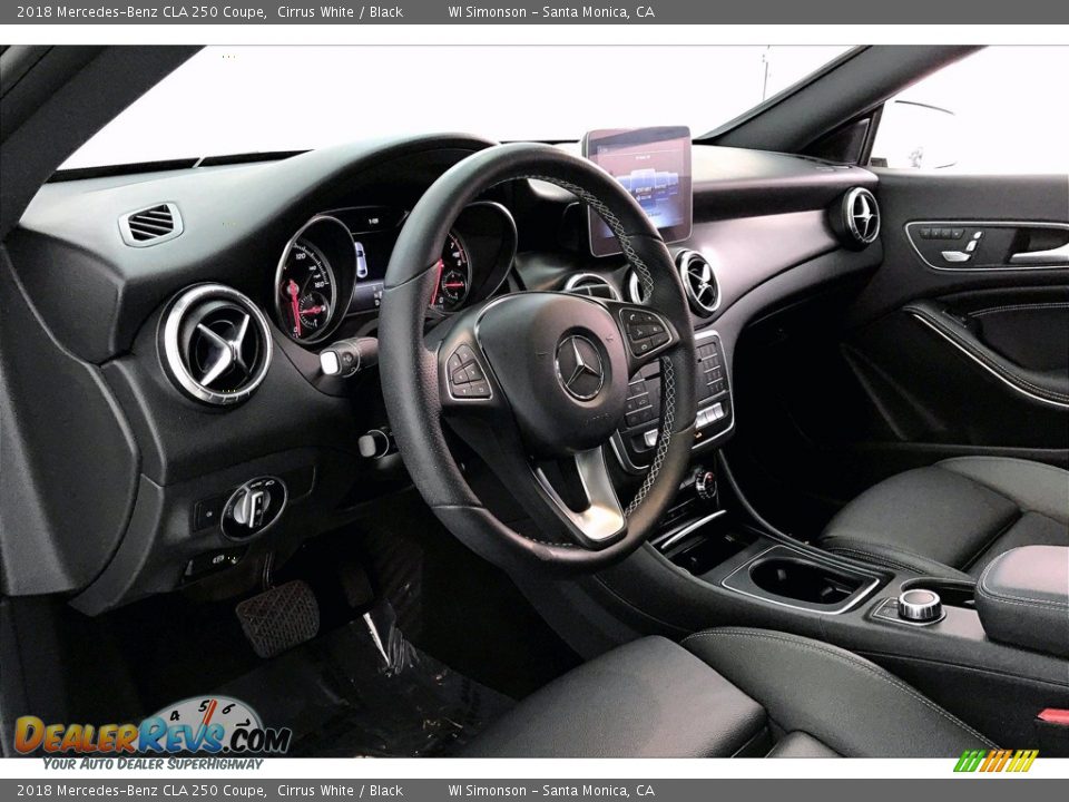 2018 Mercedes-Benz CLA 250 Coupe Cirrus White / Black Photo #14