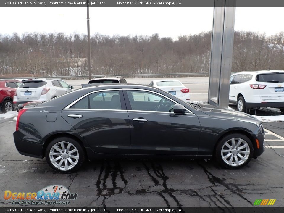 2018 Cadillac ATS AWD Phantom Gray Metallic / Jet Black Photo #5