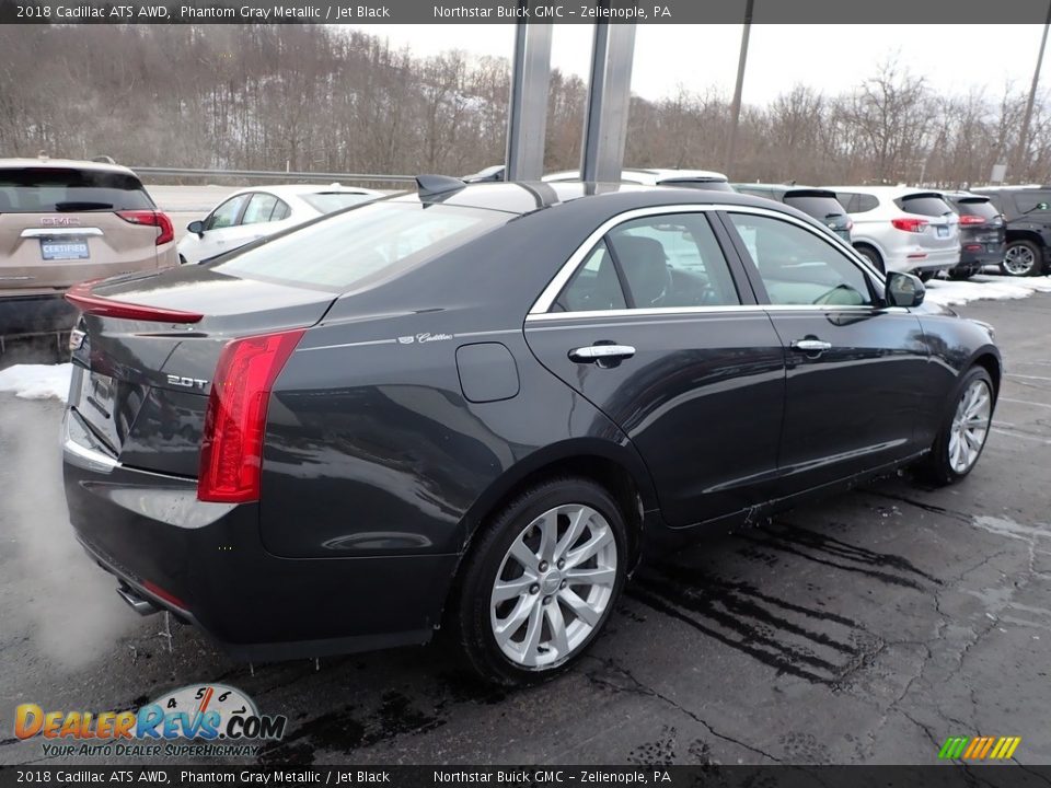 2018 Cadillac ATS AWD Phantom Gray Metallic / Jet Black Photo #9