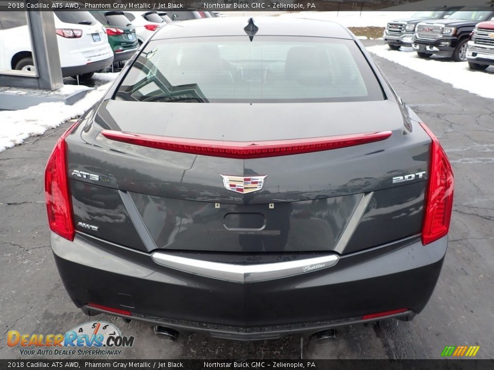 2018 Cadillac ATS AWD Phantom Gray Metallic / Jet Black Photo #10