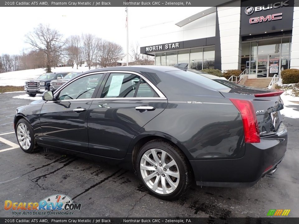 2018 Cadillac ATS AWD Phantom Gray Metallic / Jet Black Photo #12