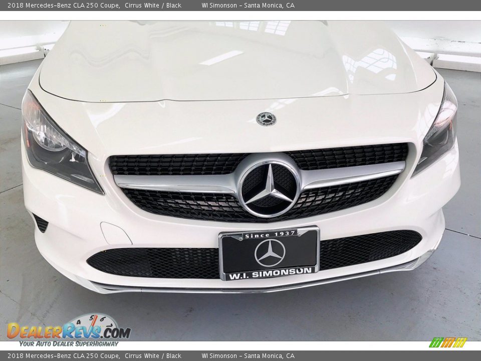 2018 Mercedes-Benz CLA 250 Coupe Cirrus White / Black Photo #30