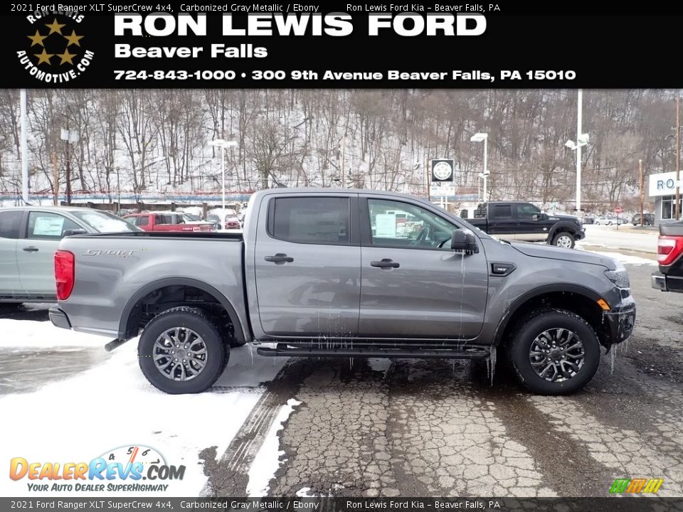 2021 Ford Ranger XLT SuperCrew 4x4 Carbonized Gray Metallic / Ebony Photo #1