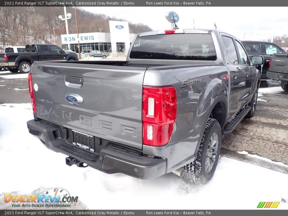 2021 Ford Ranger XLT SuperCrew 4x4 Carbonized Gray Metallic / Ebony Photo #2