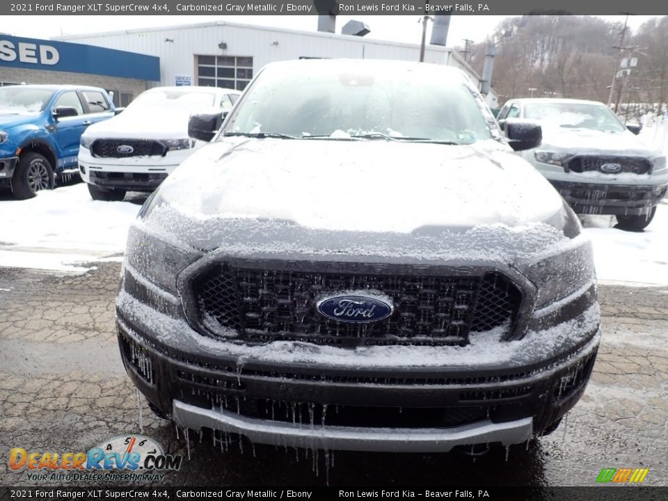 2021 Ford Ranger XLT SuperCrew 4x4 Carbonized Gray Metallic / Ebony Photo #4