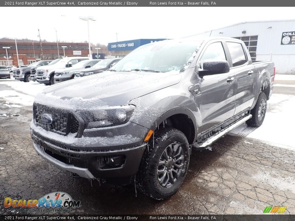2021 Ford Ranger XLT SuperCrew 4x4 Carbonized Gray Metallic / Ebony Photo #5