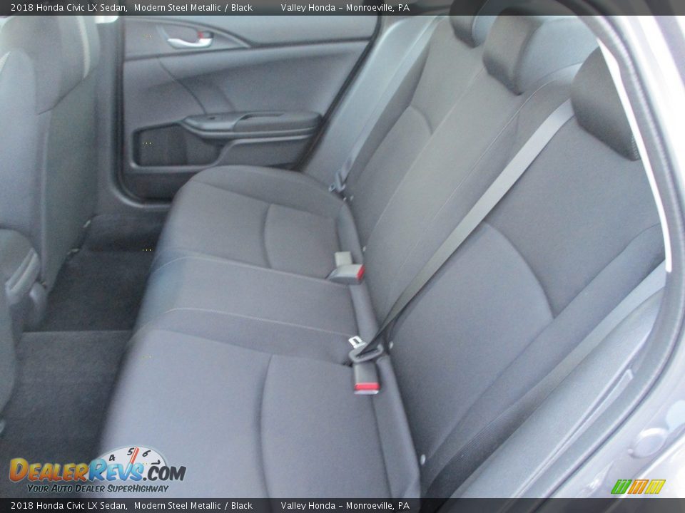 2018 Honda Civic LX Sedan Modern Steel Metallic / Black Photo #12