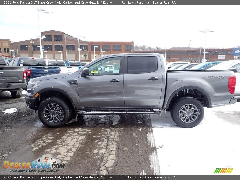 2021 Ford Ranger XLT SuperCrew 4x4 Carbonized Gray Metallic / Ebony Photo #6