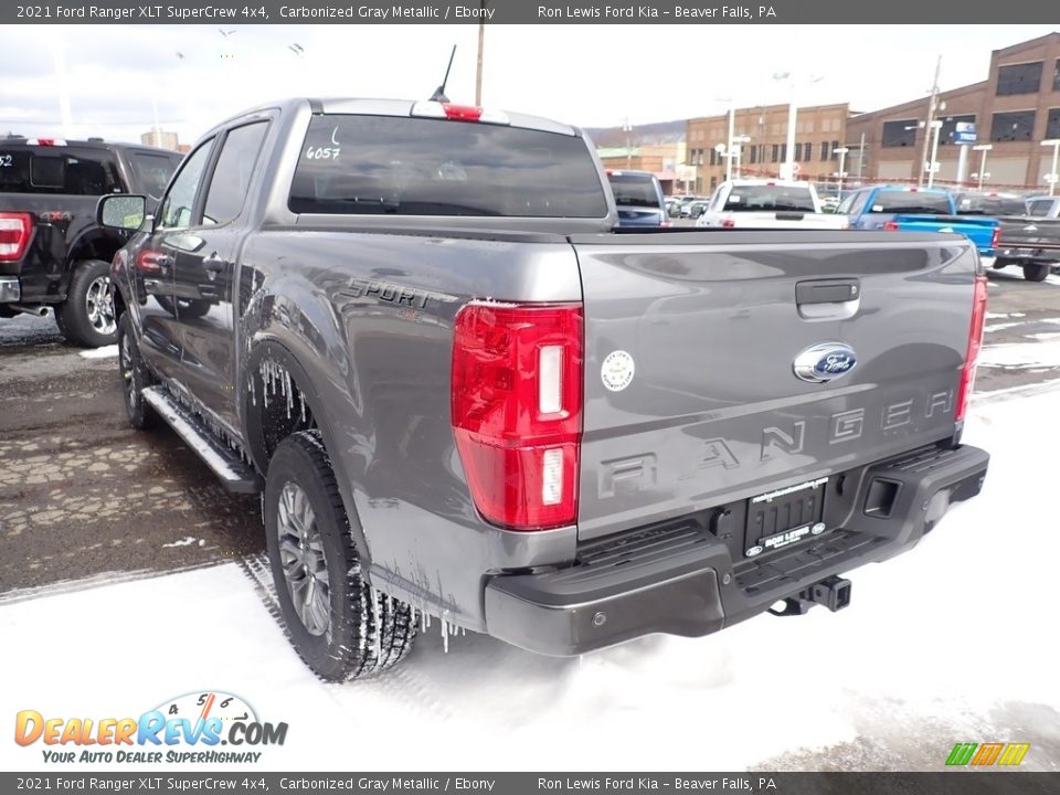 2021 Ford Ranger XLT SuperCrew 4x4 Carbonized Gray Metallic / Ebony Photo #7