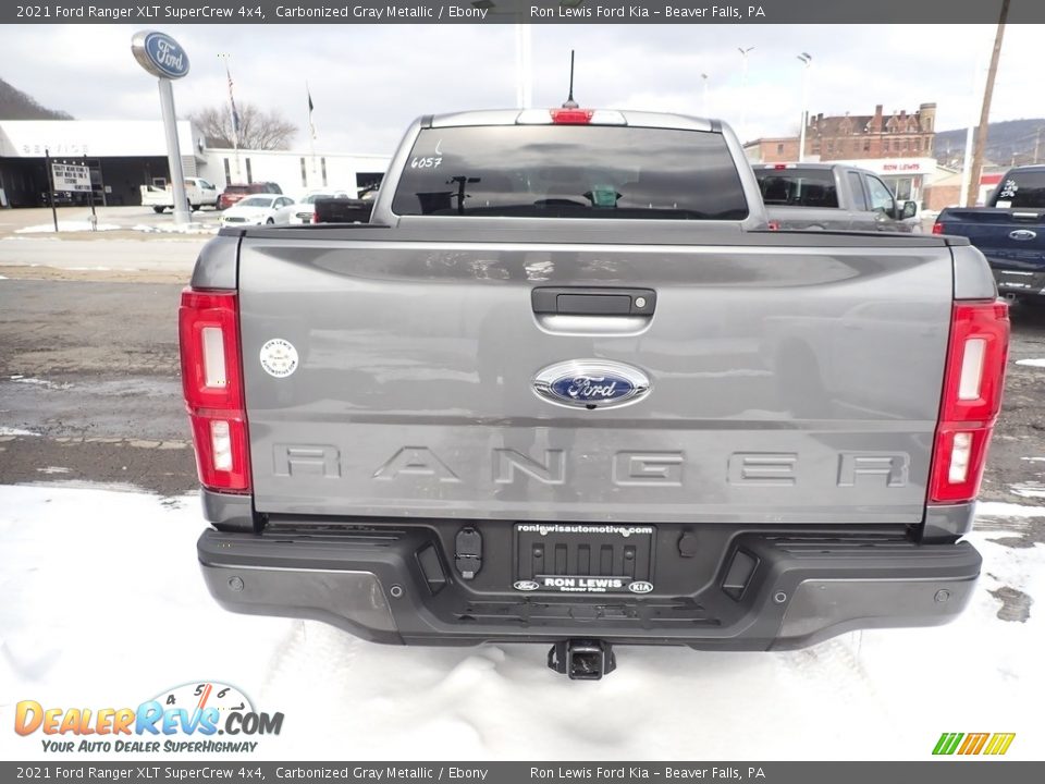 2021 Ford Ranger XLT SuperCrew 4x4 Carbonized Gray Metallic / Ebony Photo #8