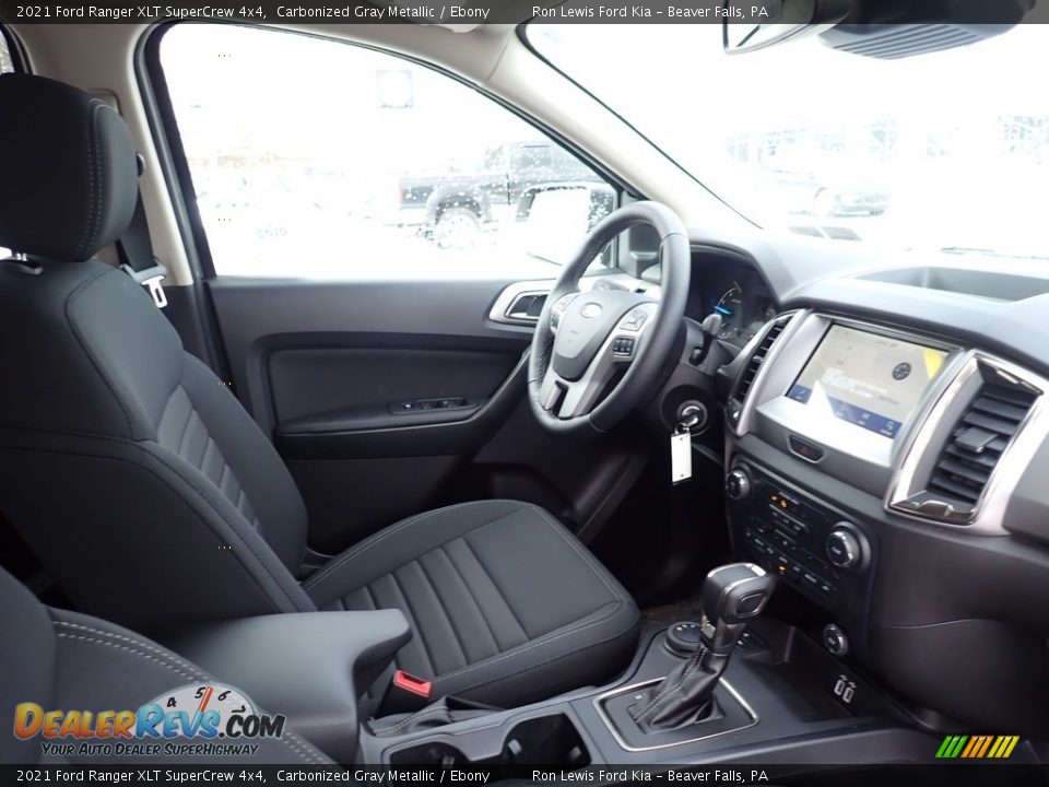 2021 Ford Ranger XLT SuperCrew 4x4 Carbonized Gray Metallic / Ebony Photo #12