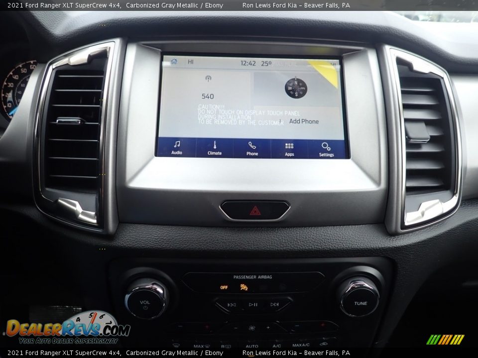 2021 Ford Ranger XLT SuperCrew 4x4 Carbonized Gray Metallic / Ebony Photo #16