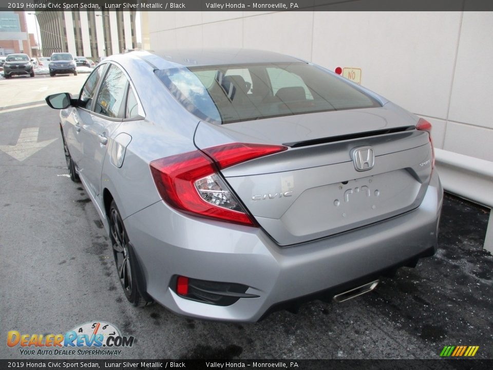 2019 Honda Civic Sport Sedan Lunar Silver Metallic / Black Photo #3