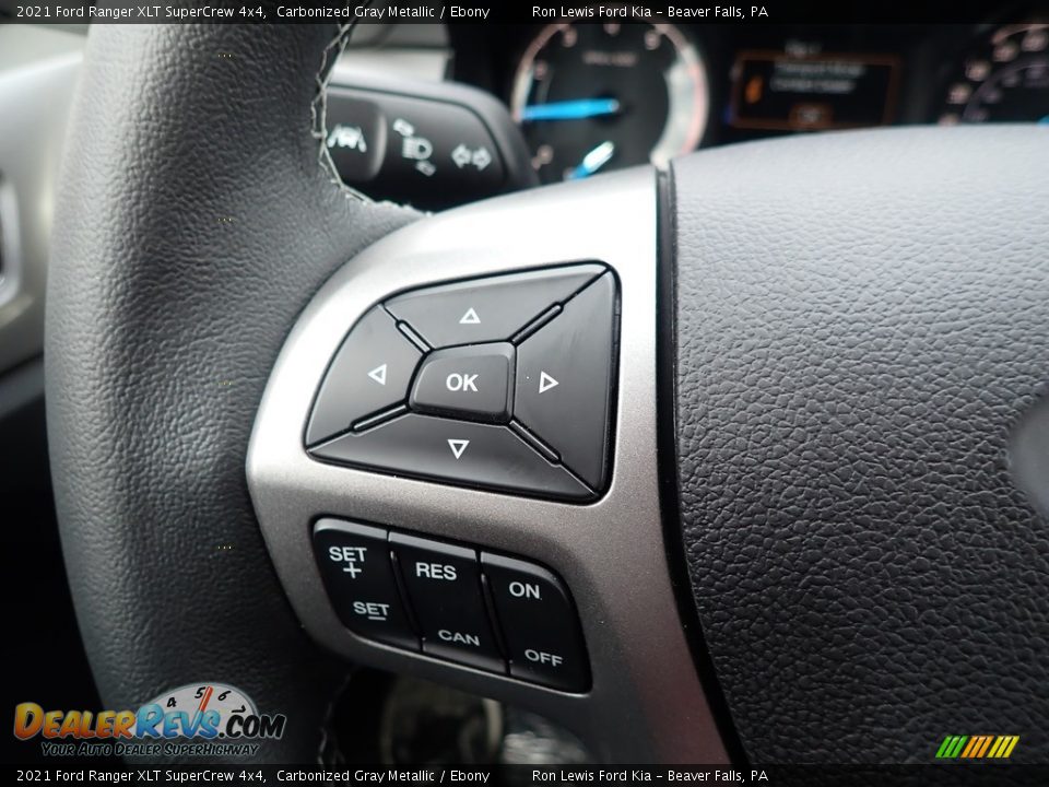 2021 Ford Ranger XLT SuperCrew 4x4 Carbonized Gray Metallic / Ebony Photo #19