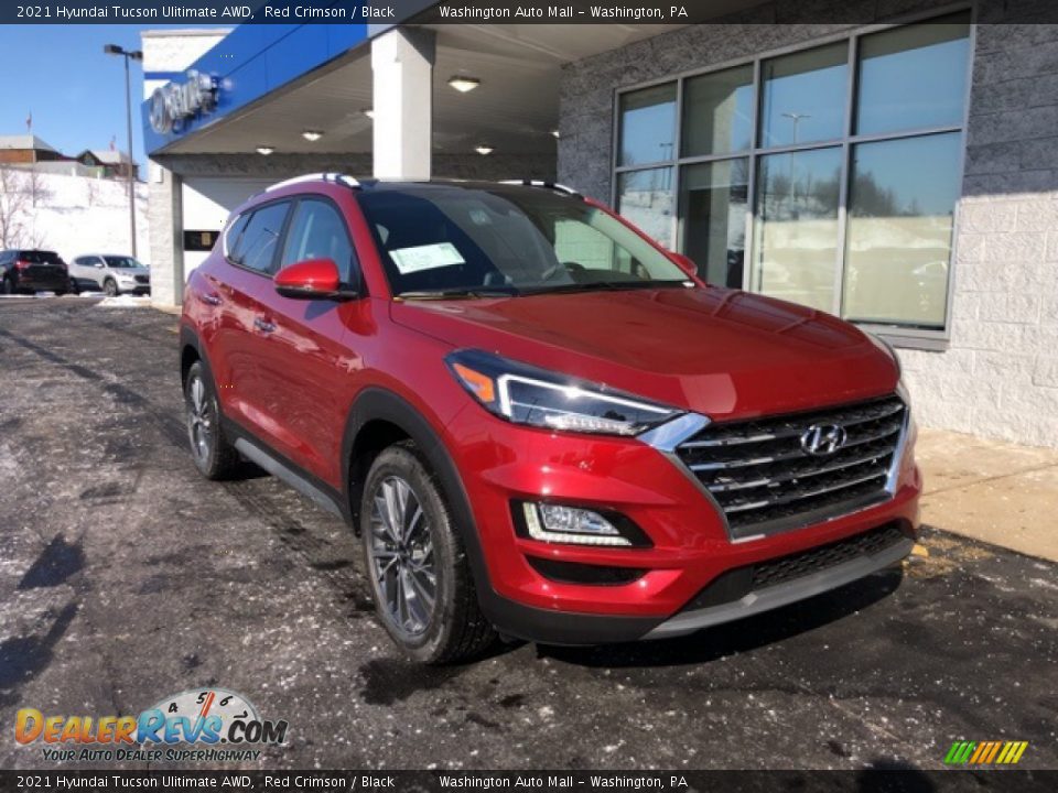 2021 Hyundai Tucson Ulitimate AWD Red Crimson / Black Photo #1