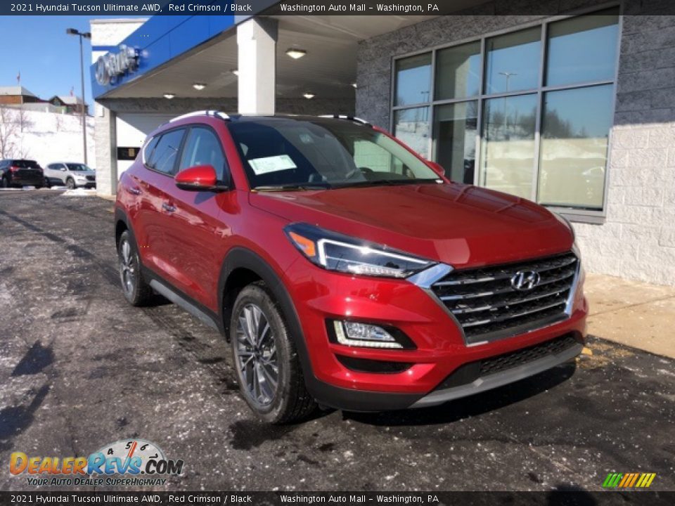 2021 Hyundai Tucson Ulitimate AWD Red Crimson / Black Photo #1