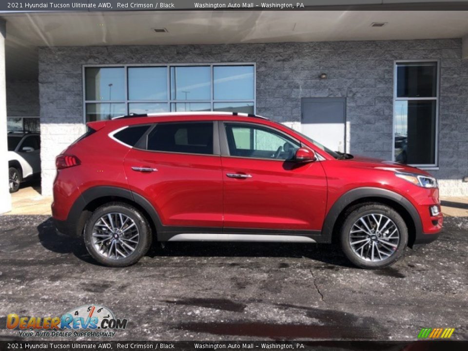 2021 Hyundai Tucson Ulitimate AWD Red Crimson / Black Photo #2