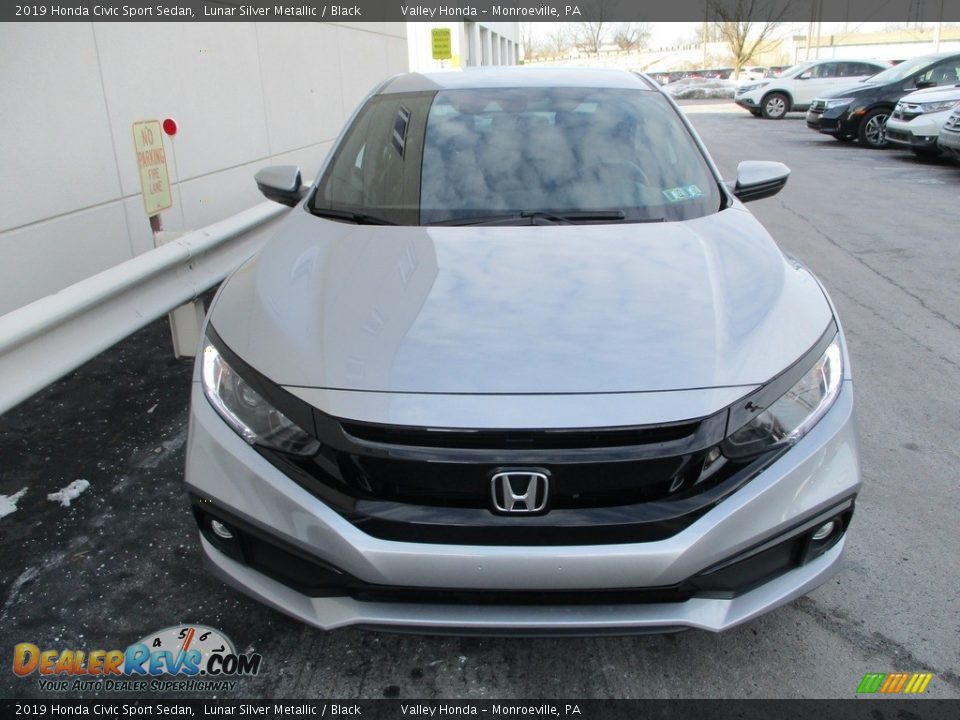 2019 Honda Civic Sport Sedan Lunar Silver Metallic / Black Photo #9