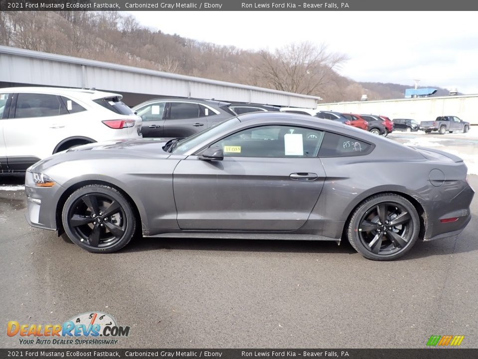 Carbonized Gray Metallic 2021 Ford Mustang EcoBoost Fastback Photo #6