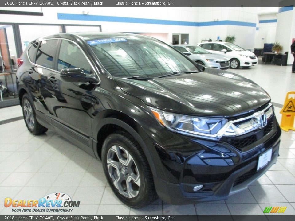 2018 Honda CR-V EX AWD Crystal Black Pearl / Black Photo #3