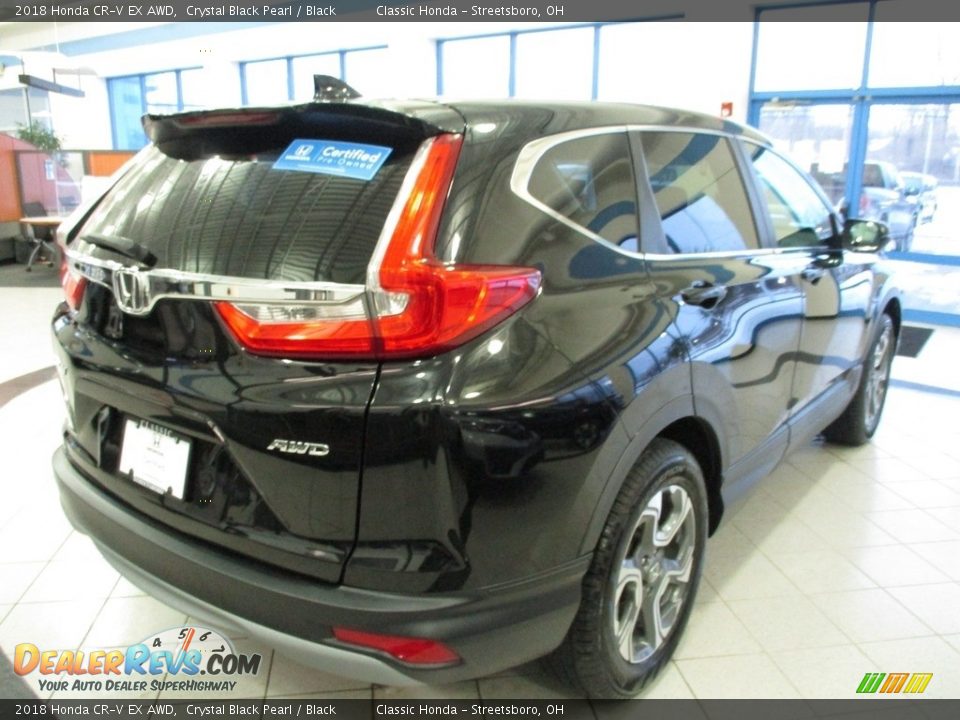2018 Honda CR-V EX AWD Crystal Black Pearl / Black Photo #7