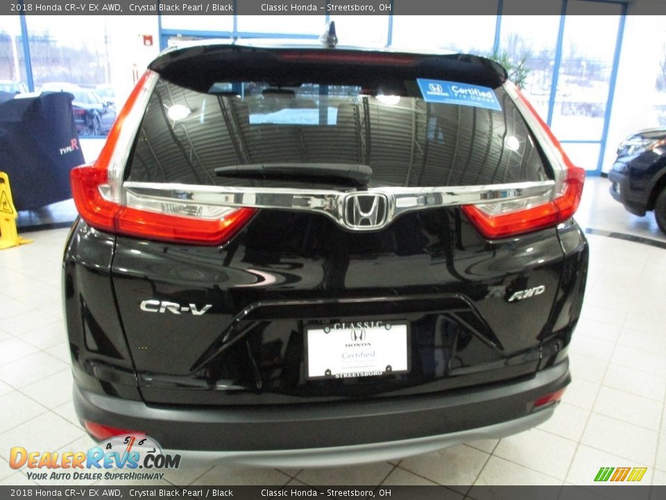 2018 Honda CR-V EX AWD Crystal Black Pearl / Black Photo #8