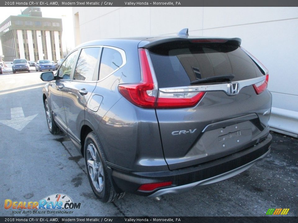 2018 Honda CR-V EX-L AWD Modern Steel Metallic / Gray Photo #3