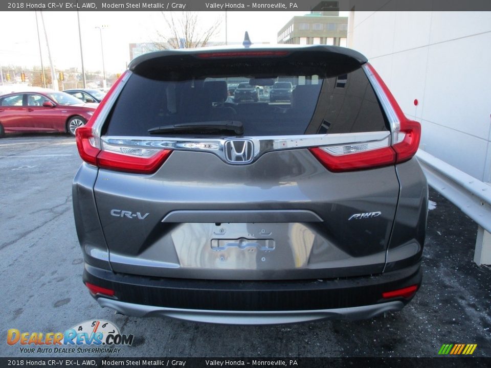 2018 Honda CR-V EX-L AWD Modern Steel Metallic / Gray Photo #4