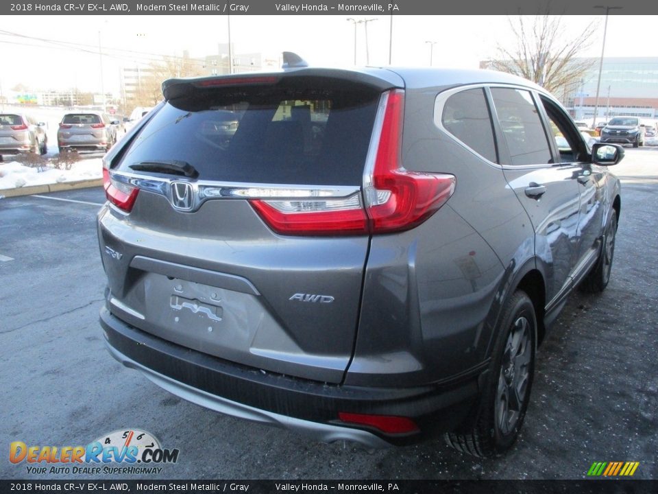2018 Honda CR-V EX-L AWD Modern Steel Metallic / Gray Photo #5