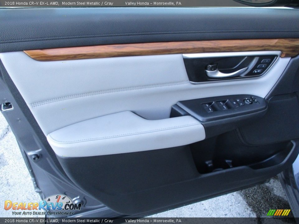 2018 Honda CR-V EX-L AWD Modern Steel Metallic / Gray Photo #10