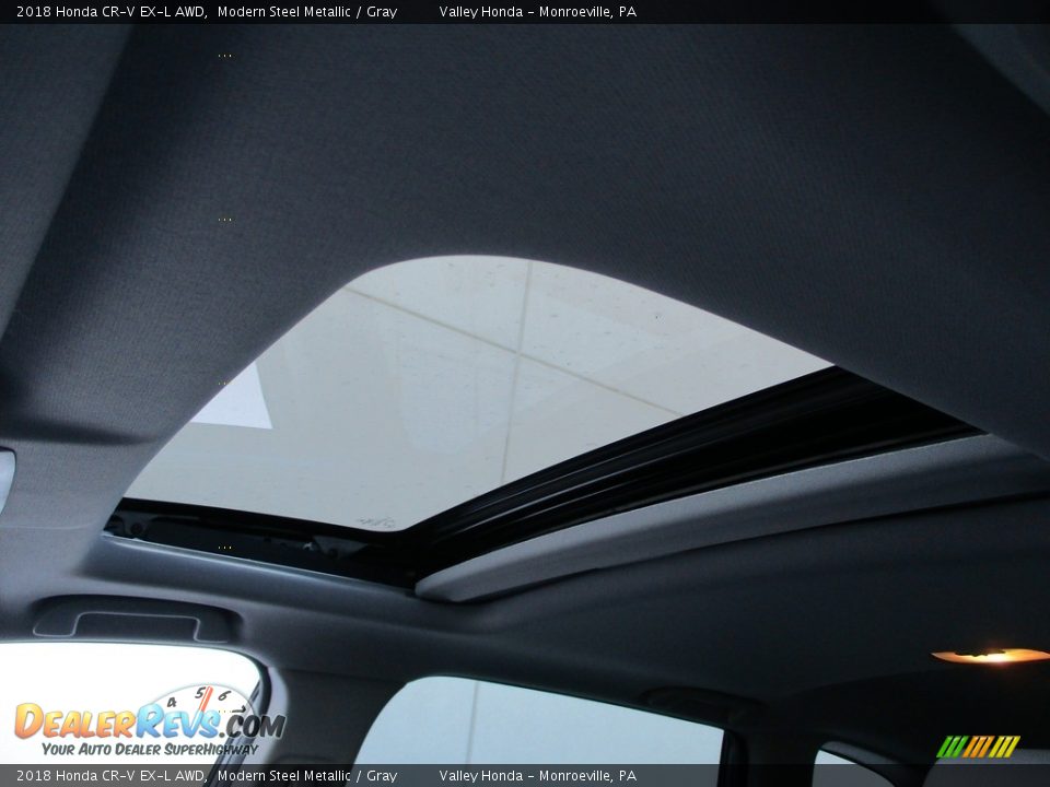 2018 Honda CR-V EX-L AWD Modern Steel Metallic / Gray Photo #11