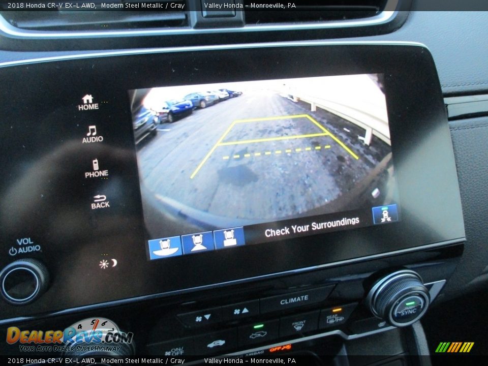 2018 Honda CR-V EX-L AWD Modern Steel Metallic / Gray Photo #16