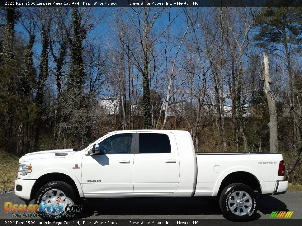 2021 Ram 2500 Laramie Mega Cab 4x4 Pearl White / Black Photo #1